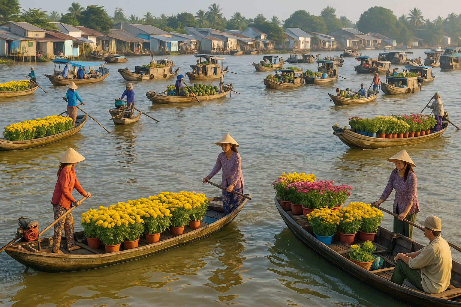 Mekong Delta Vietnam Floating Market